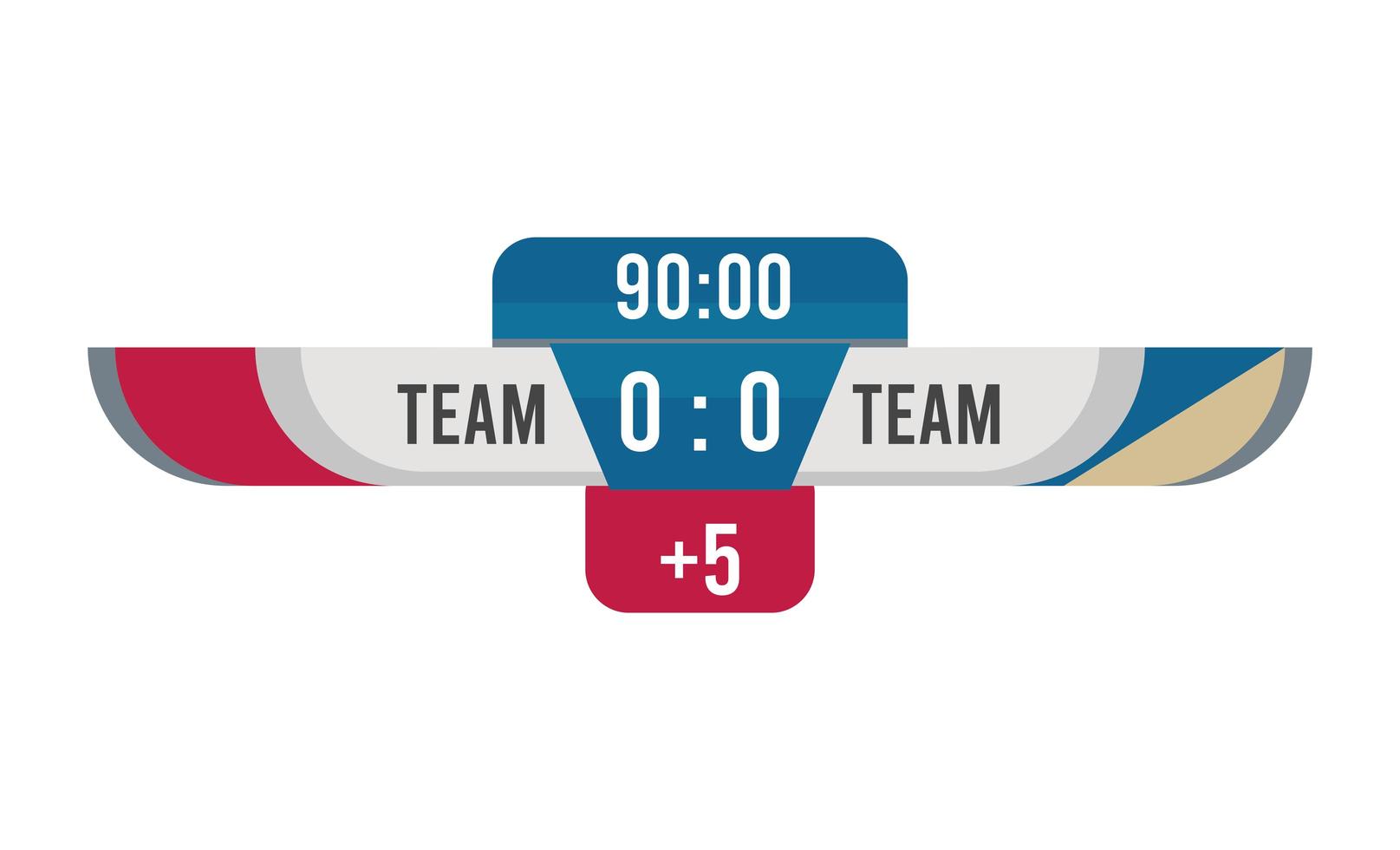 soccer scoreboard icon vector