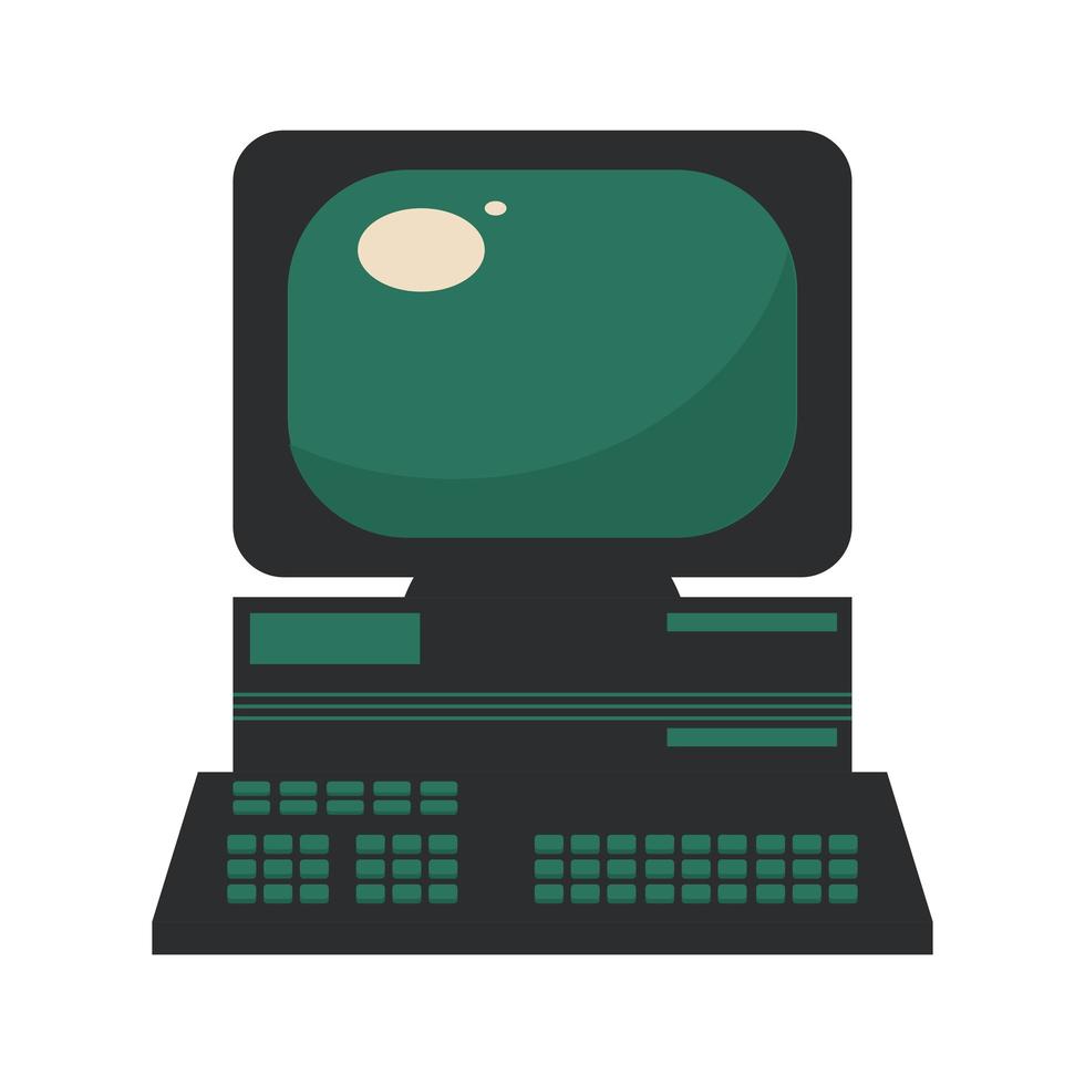 desktop pop art icon vector