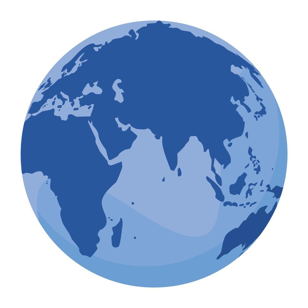 blue planet earth vector