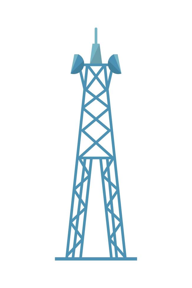 comunicaciones de la torre de transmisión vector