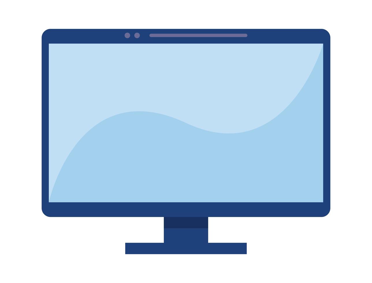 desktop computer device vector