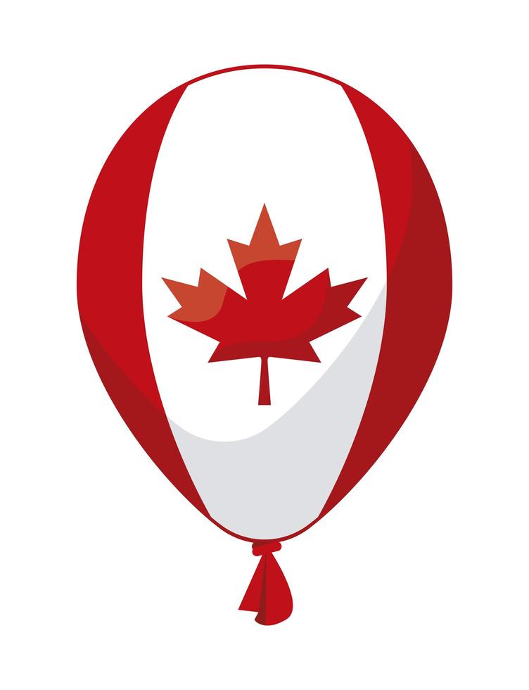 canadian flag balloon helium vector