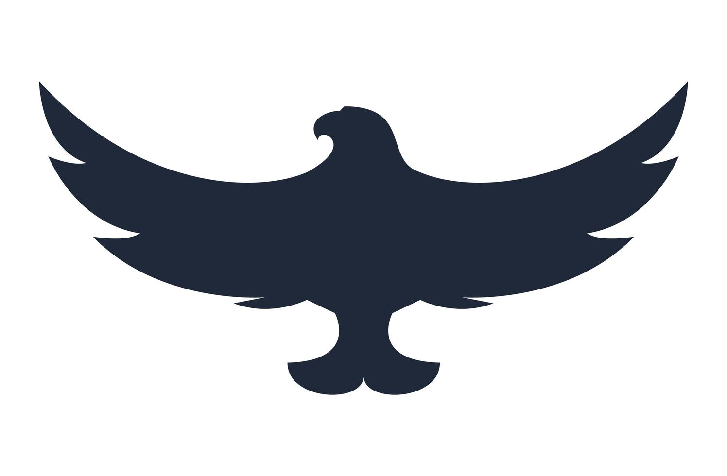 eagle elegant silhouette vector