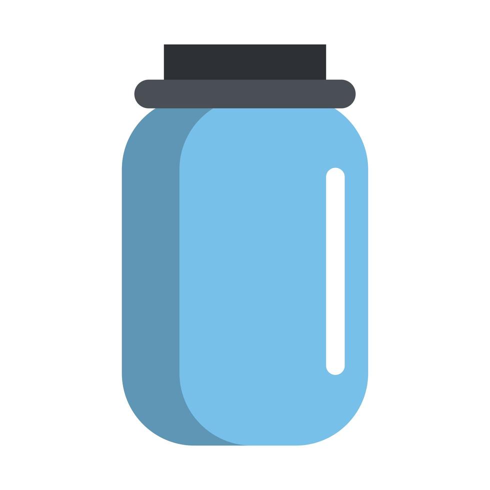 Kitchen glass jar isolated vector