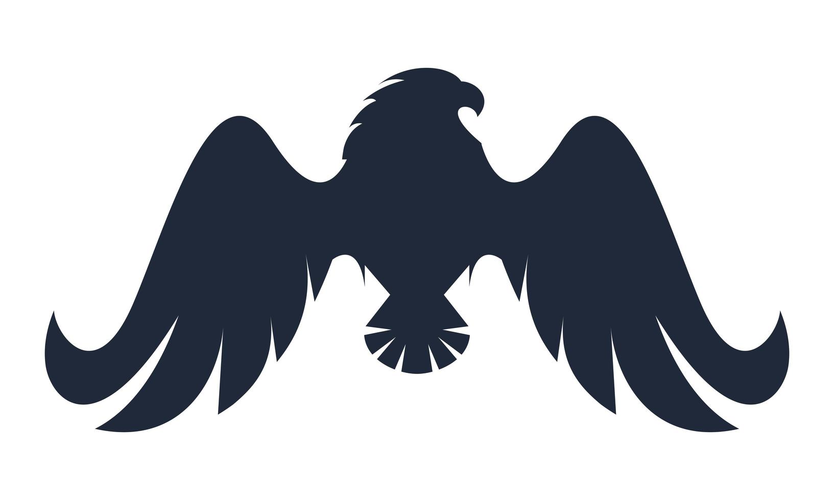 phoenix silhouette emblem vector