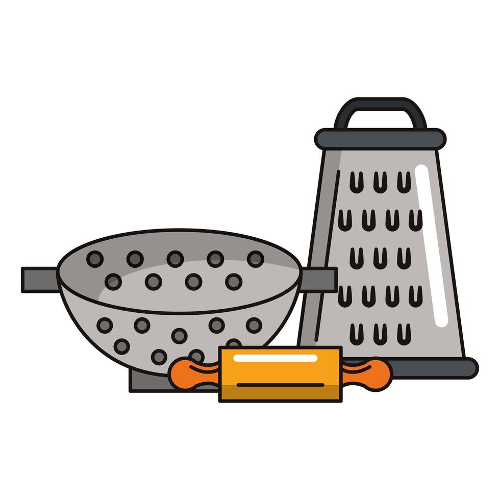 Kitchen utensils and supplies vector