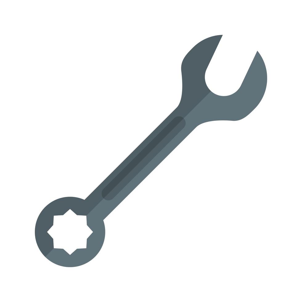 Wrench construction tool vector
