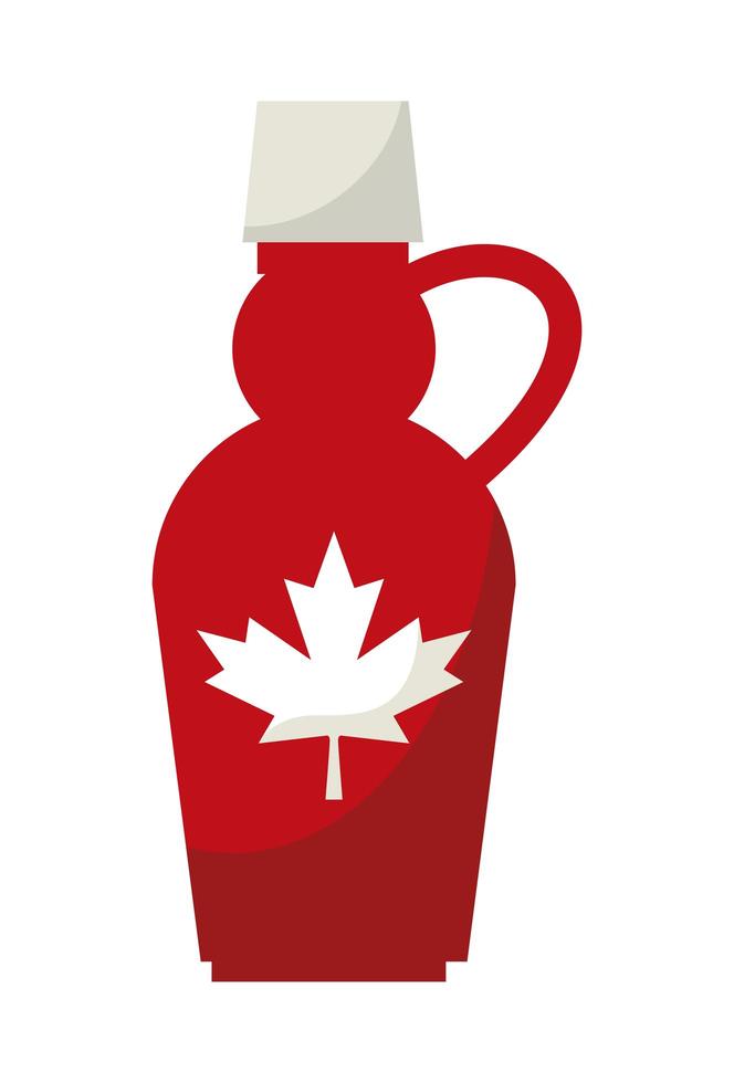 maple syrup bottle vector