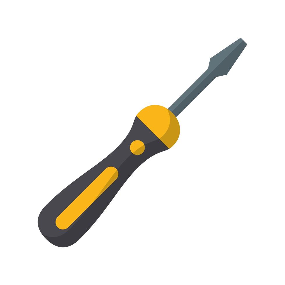 Screwdriver construction tool vector