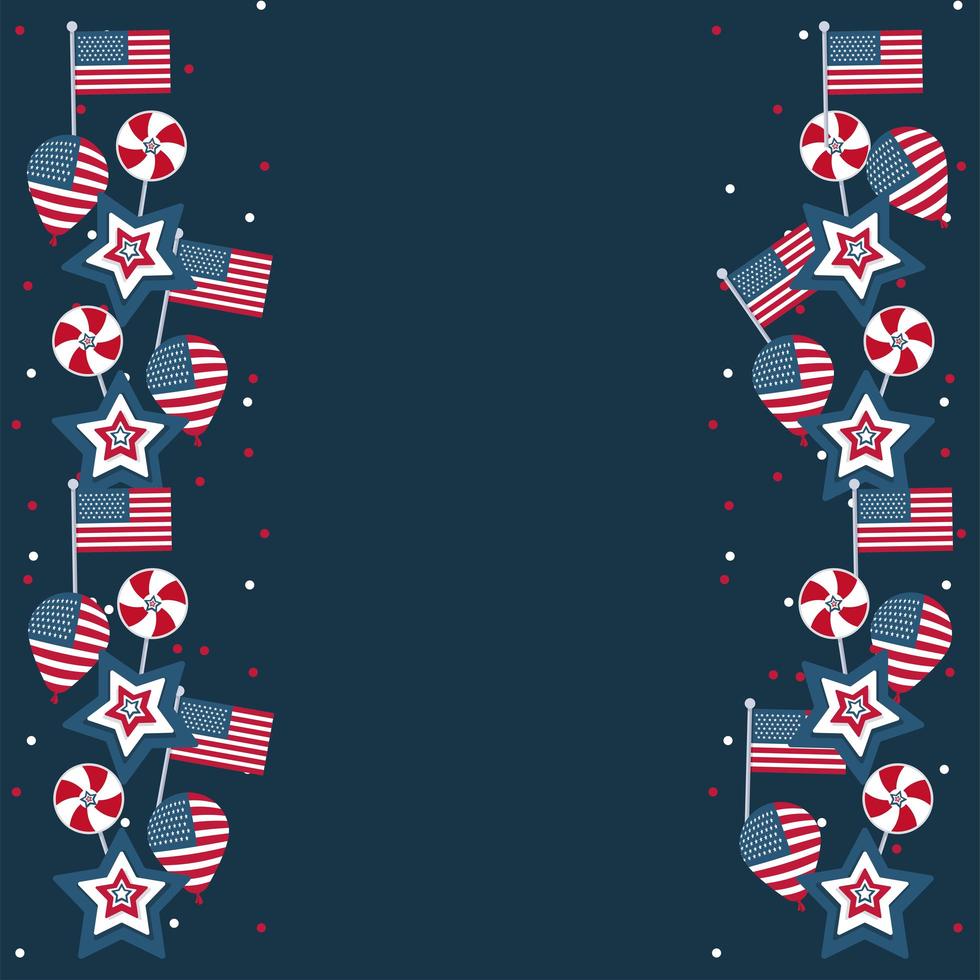 usa template border vector