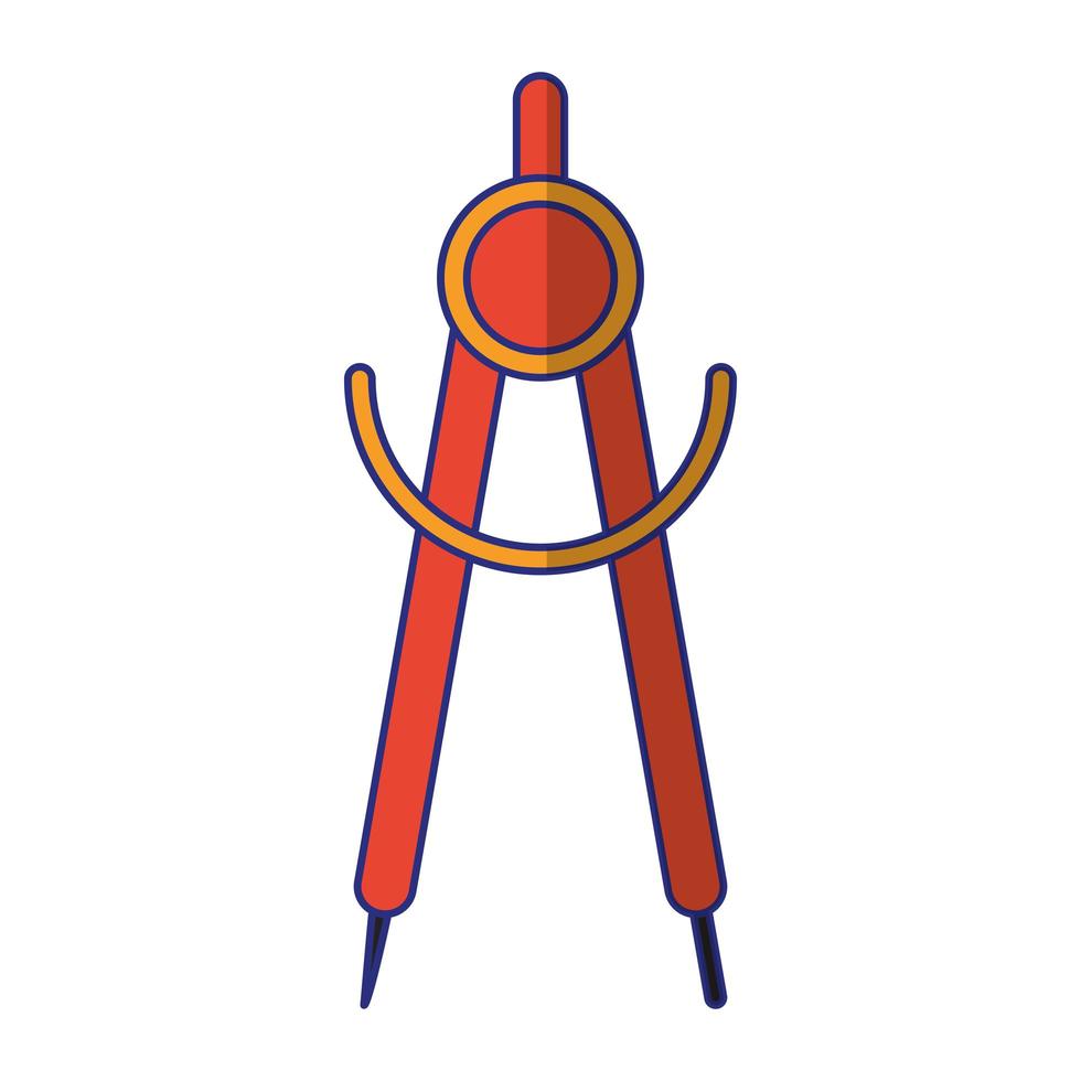 compass icon cartoon vector