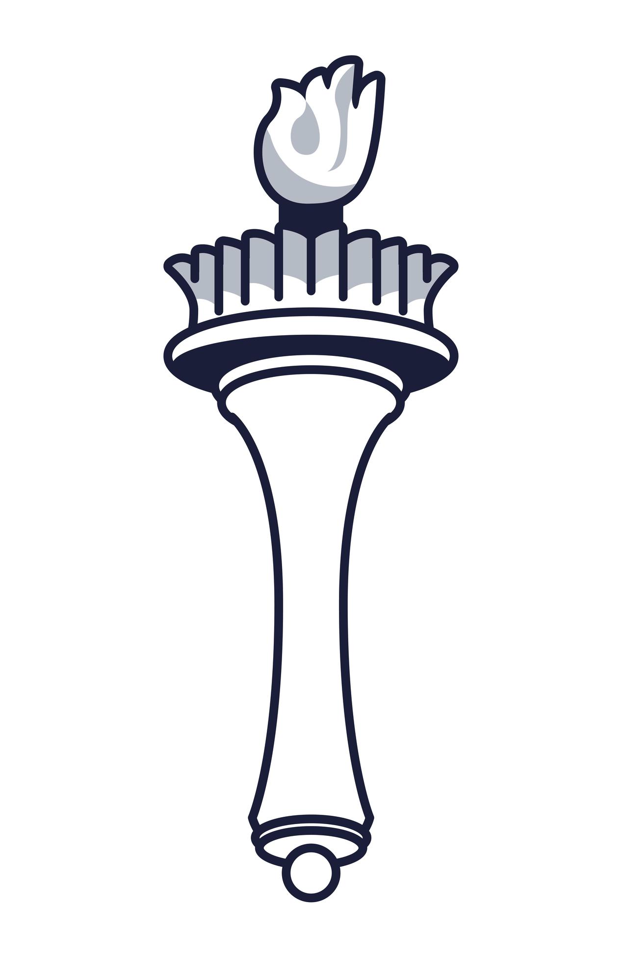liberty statue torch 3760465 Vector Art at Vecteezy