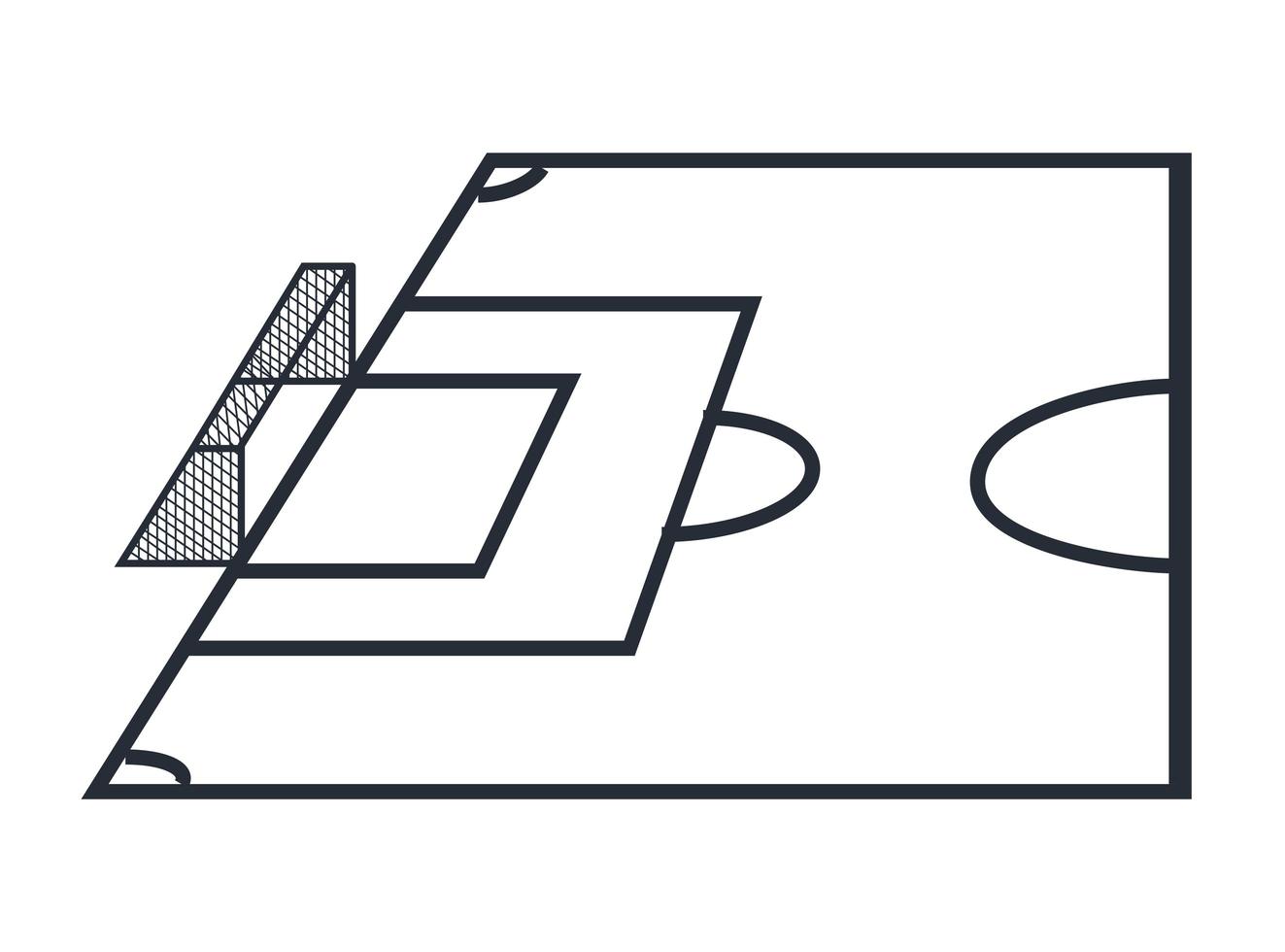 soccer court medium vector