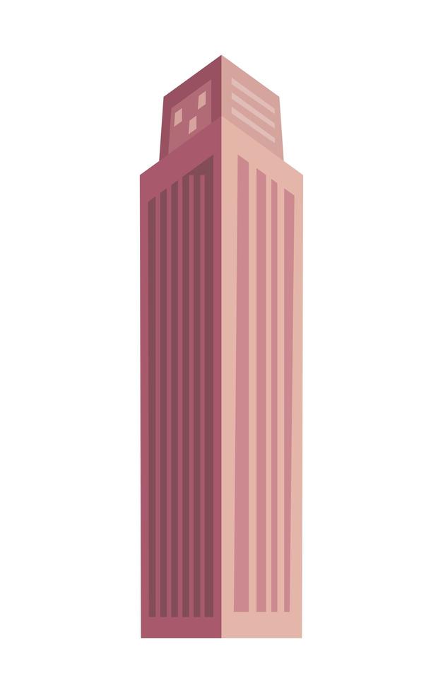 metropolis skyscraper pink vector