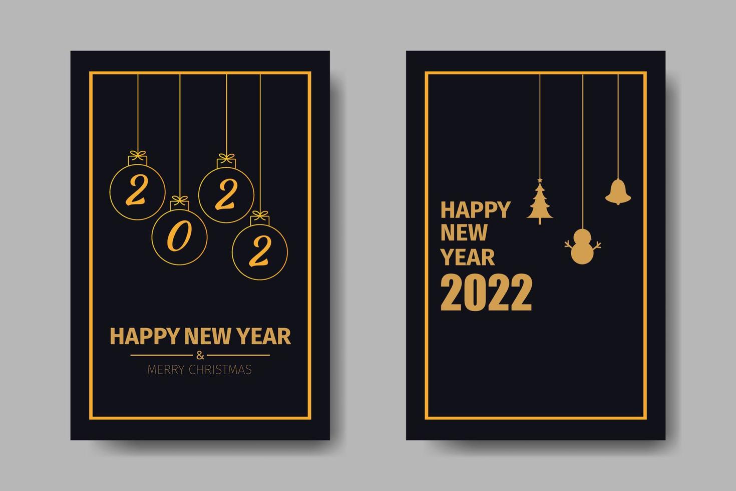 Happy New Year Bundle Template vector