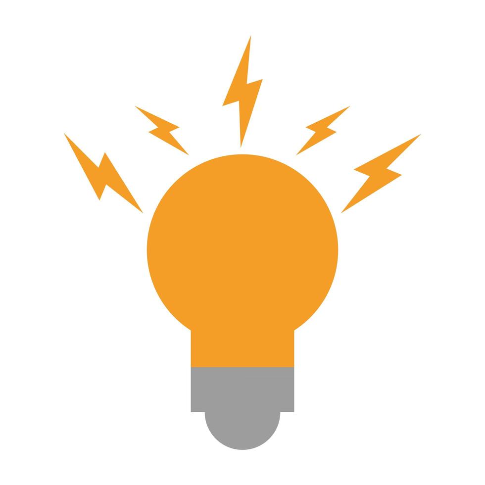 light bulb icon vector