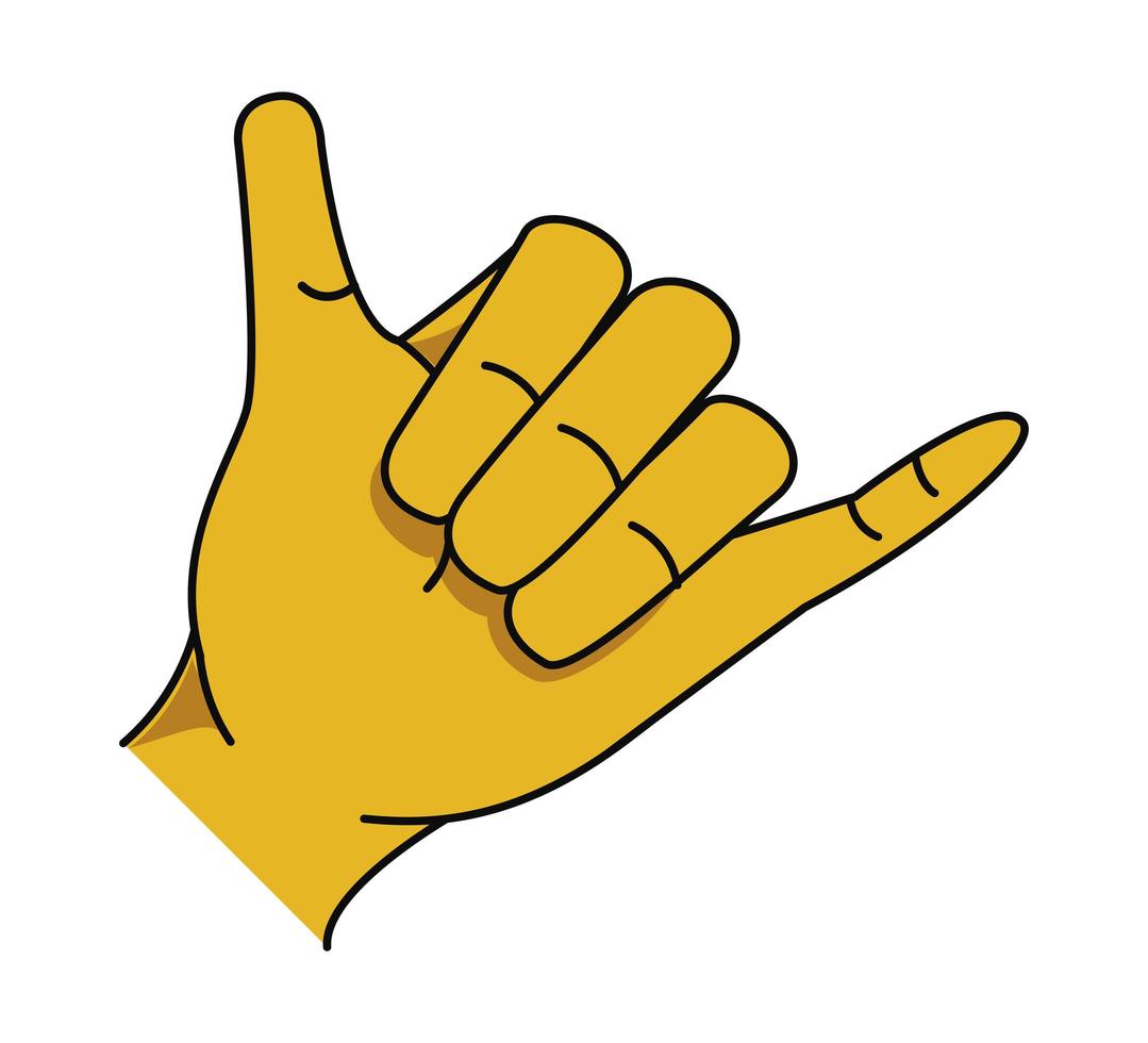 left hand symbol vector