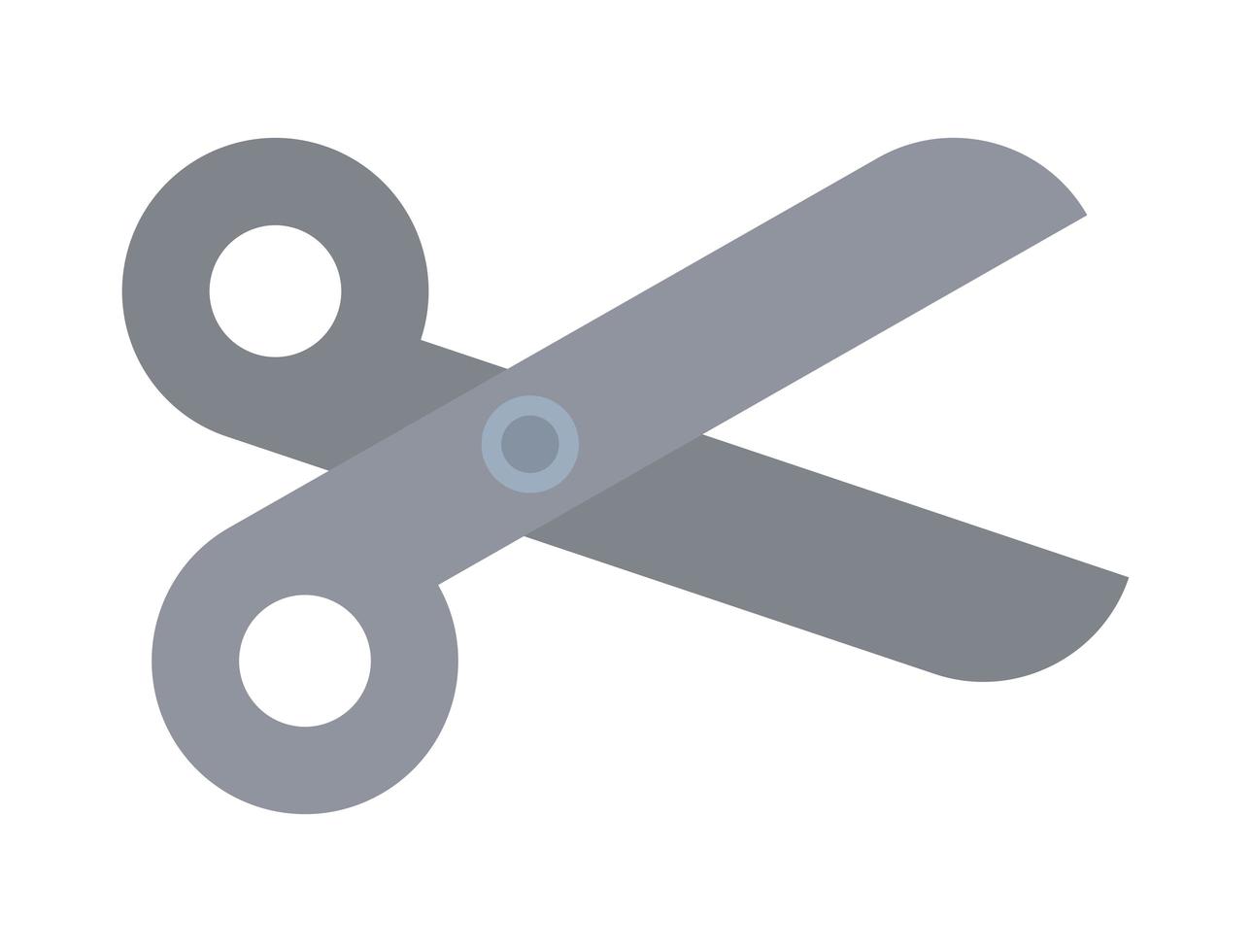 scissor cutting icon vector