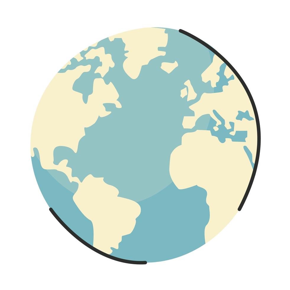 world earth planet vector