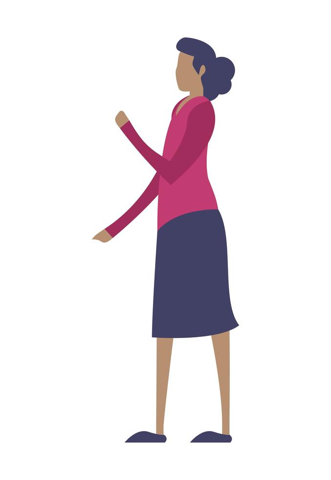 young businesswoman standing vector