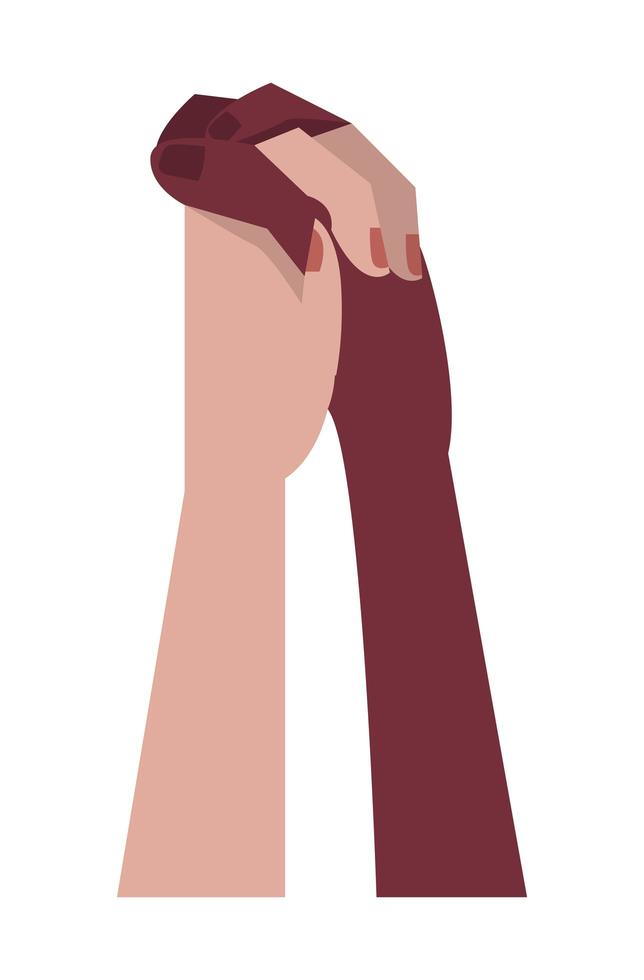 friends handshake isolated vector