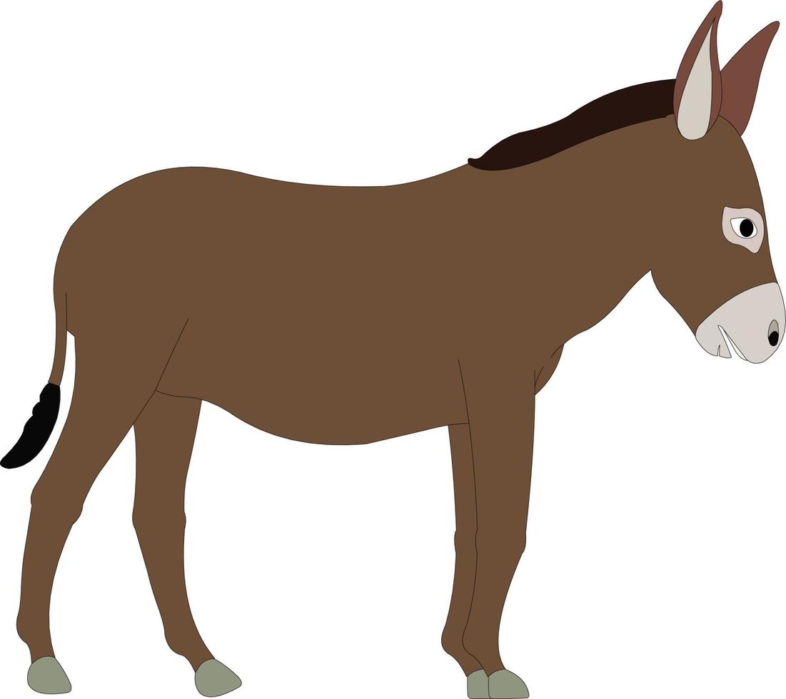 Donkey rig character icon animal vector artwork