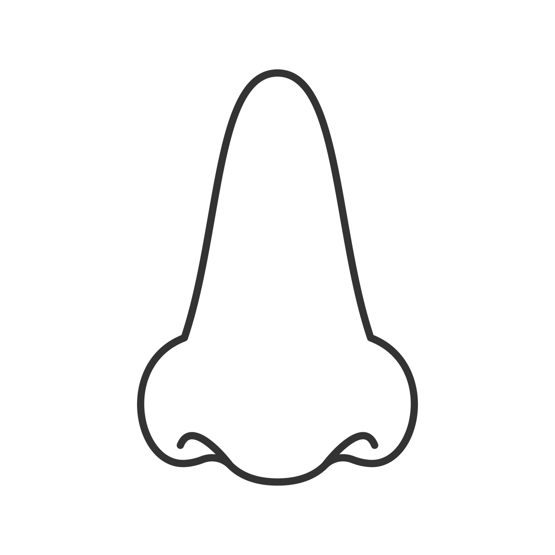 nose-linear-icon-thin-line-illustration-contour-symbol-vector