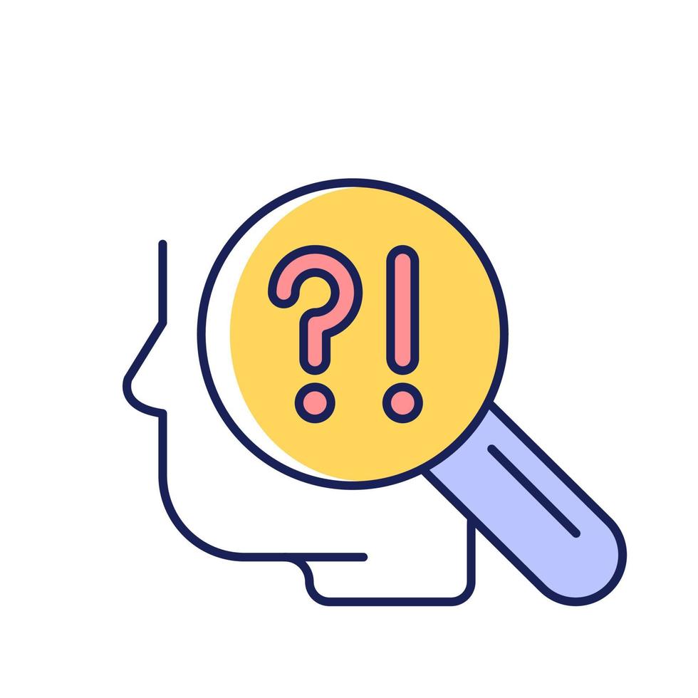 Self monitoring RGB color icon vector