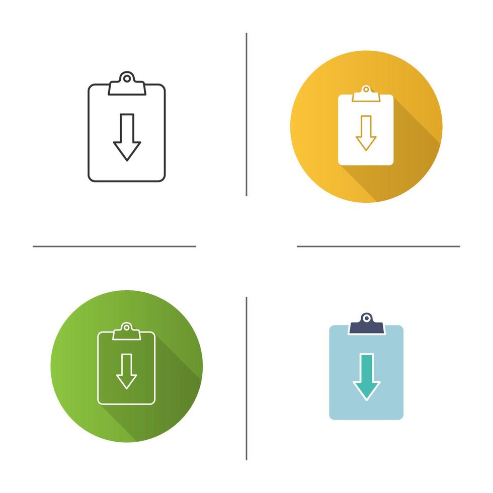 Assignment returned icon vector