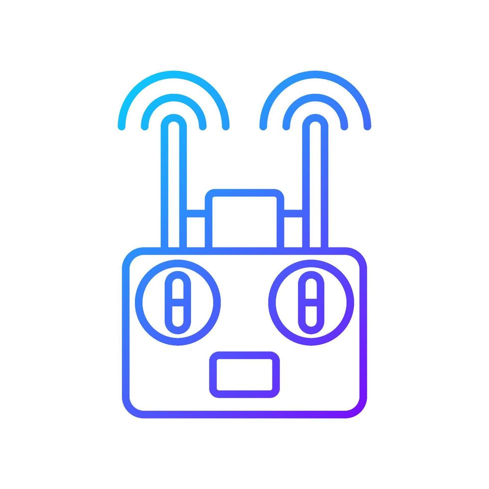 Remote controller gradient linear vector manual label icon
