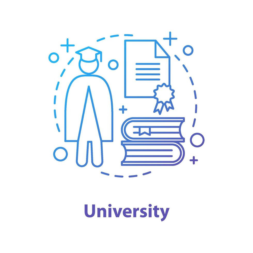 University concept icon vector
