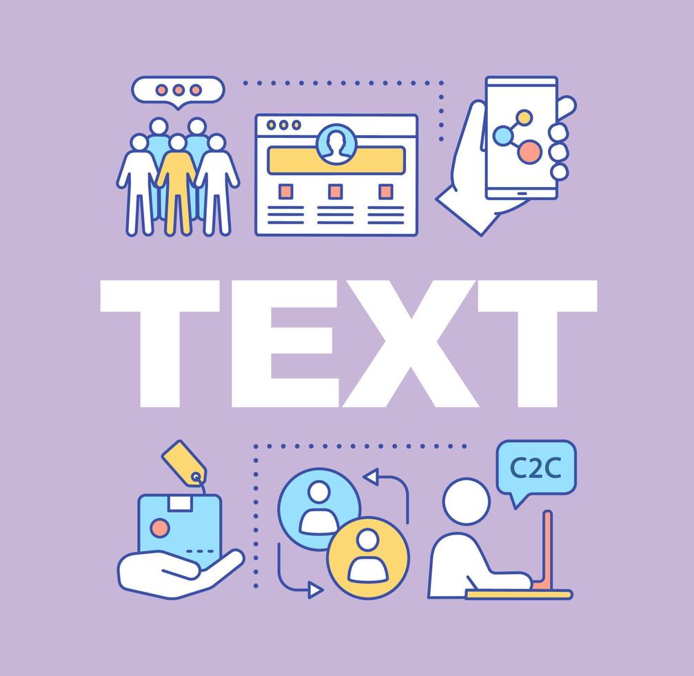 C2C word concepts banner vector