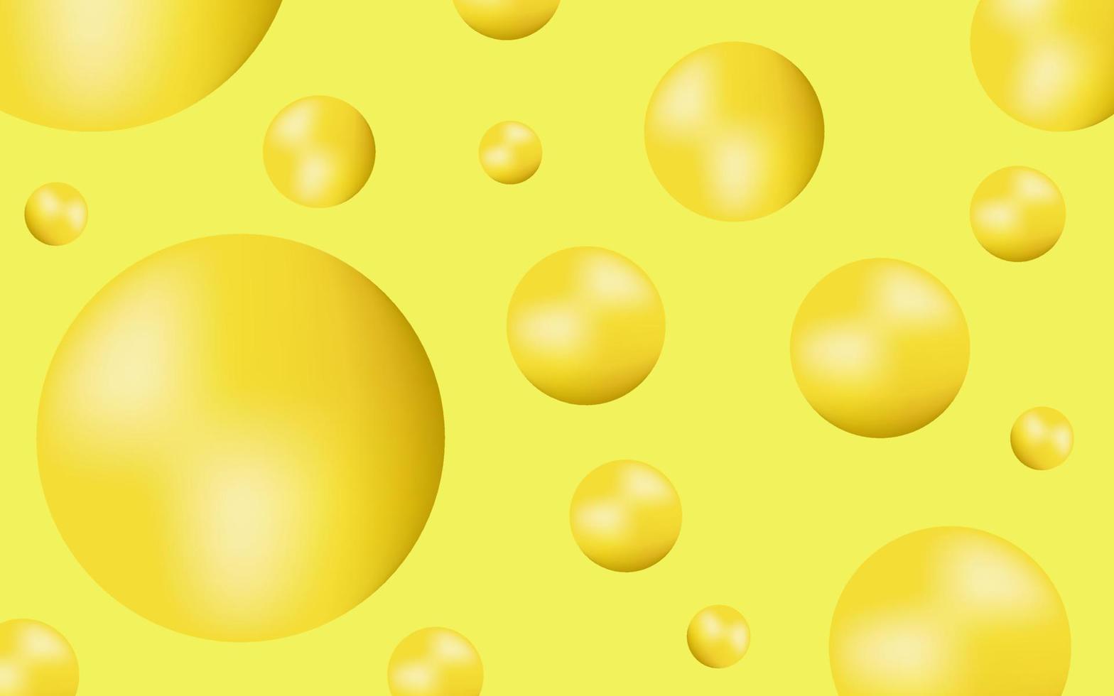 diseño de fondo abstracto bola degradado amarillo vector