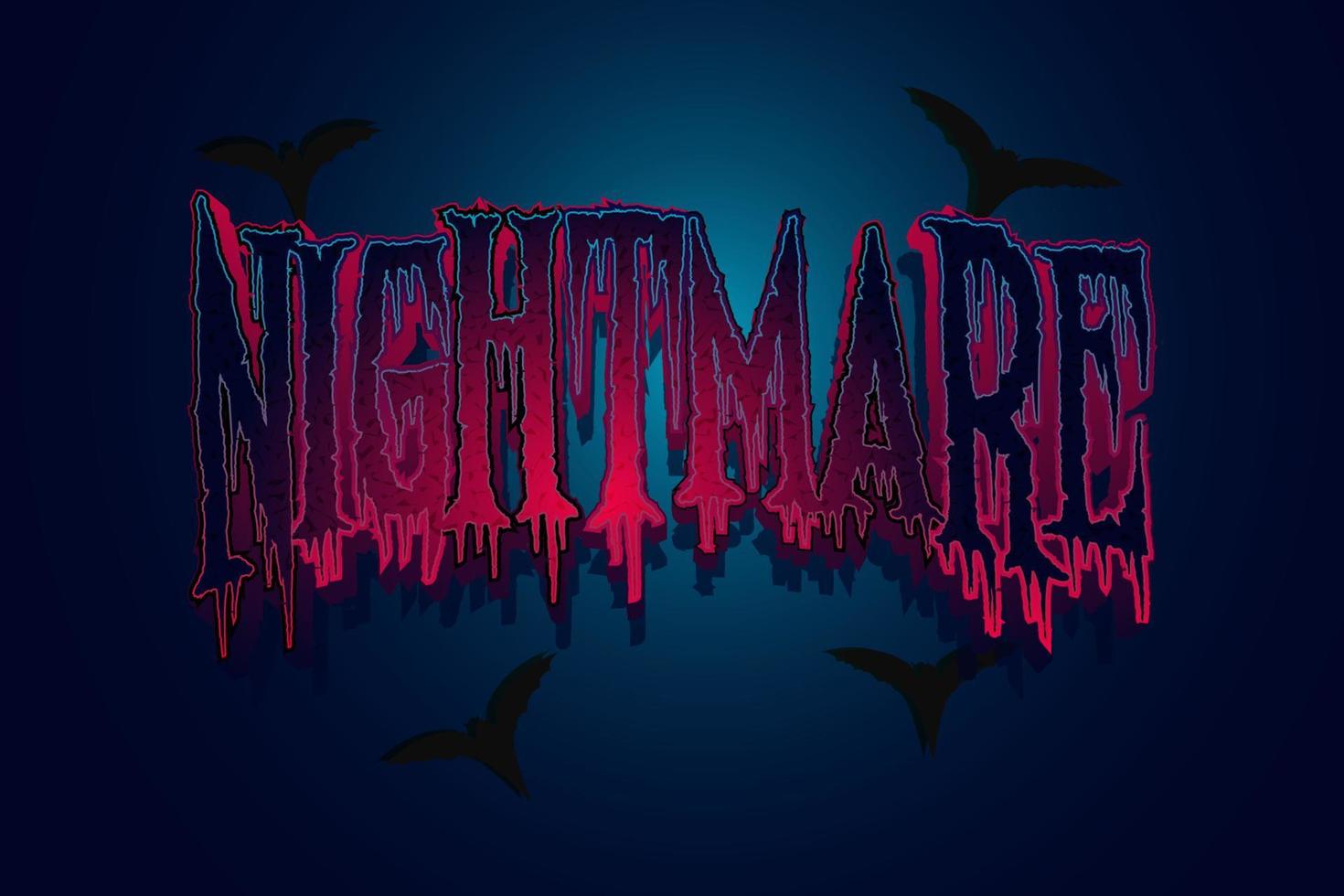 tema de fondo de halloween estilo pesadilla. diseño de halloween para banner, ilustración de vector de fondo.