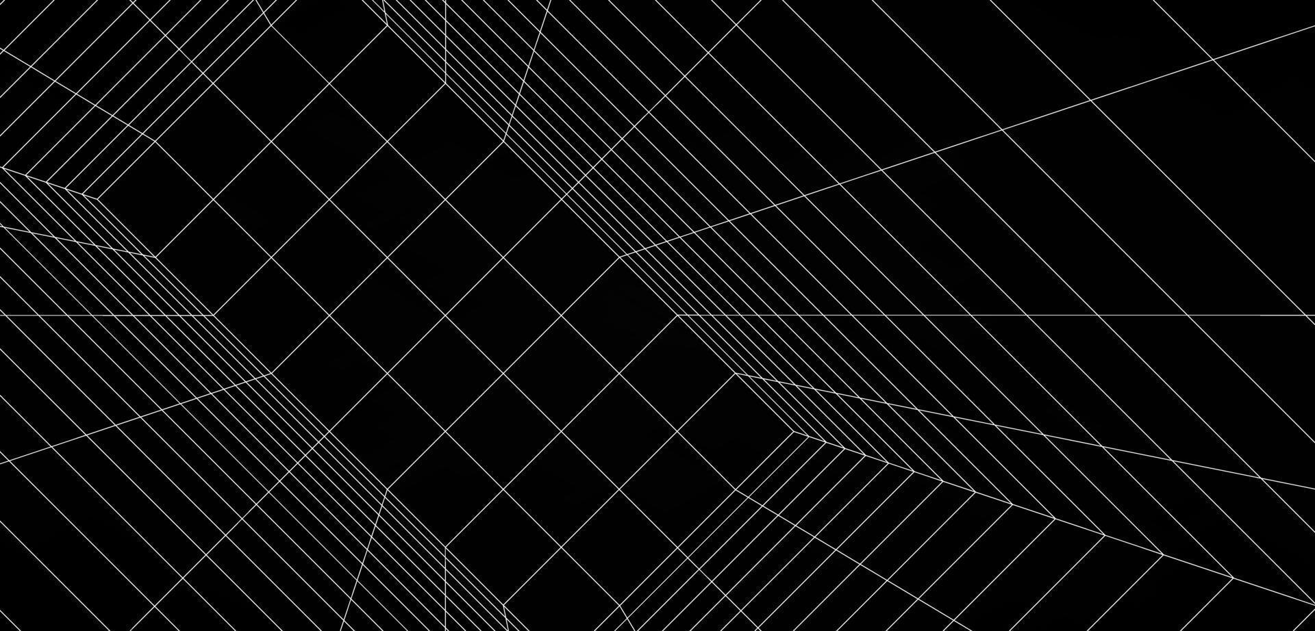 superficie inclinada fondo sala de caja digital blanco y negro cuadrícula espacio línea color superficie vector