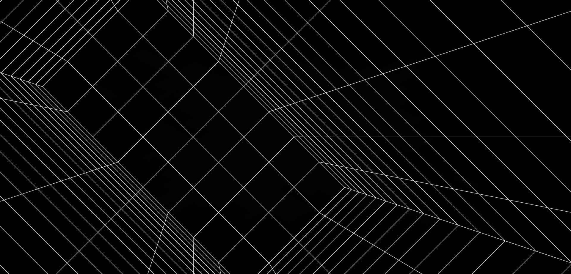 Sloping surface background digital box room black-white grid space line
