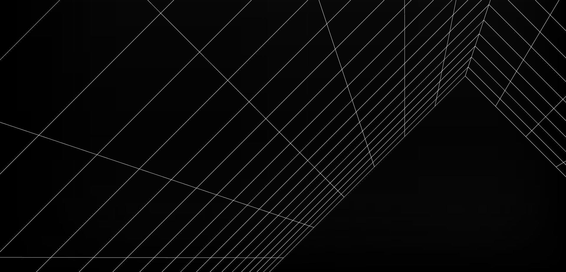 Blank place gray-black color background with white grid space line color surfaces vector