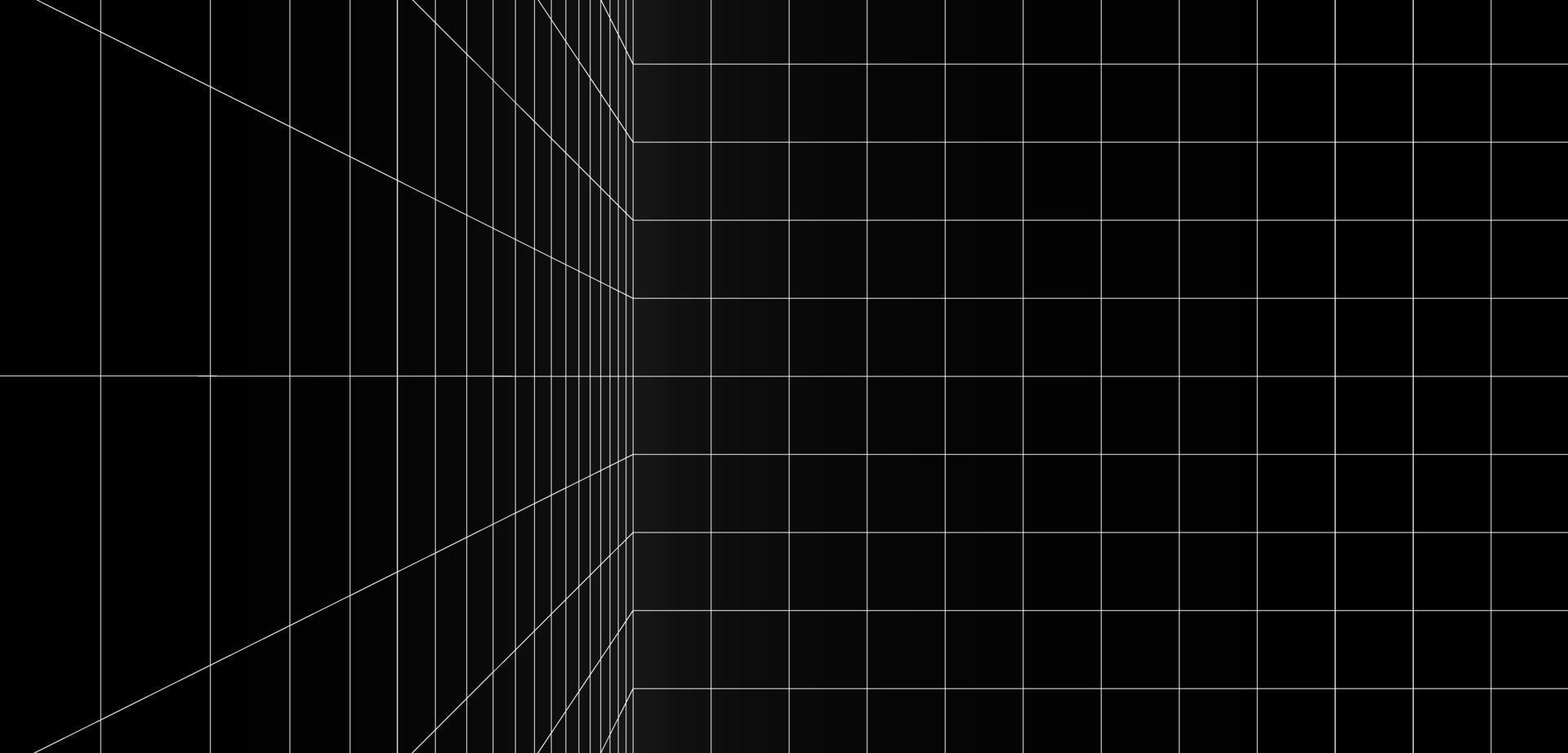 Fondo digital de dimensión con superficie de color de línea de espacio de cuadrícula en blanco y negro vector