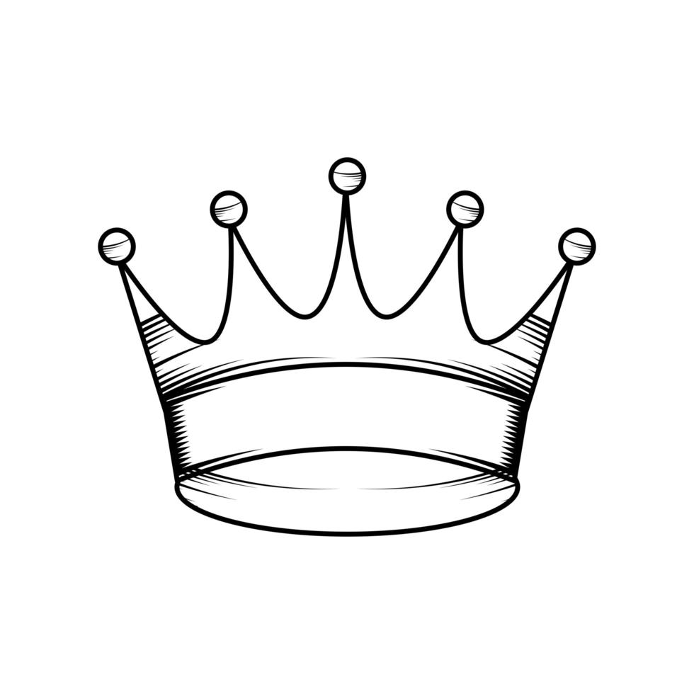 crown elegance icon vector