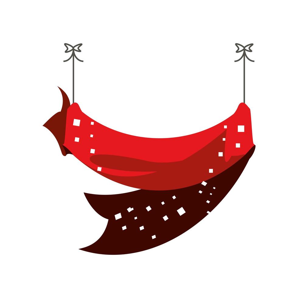 hanging ribbon decoration vector