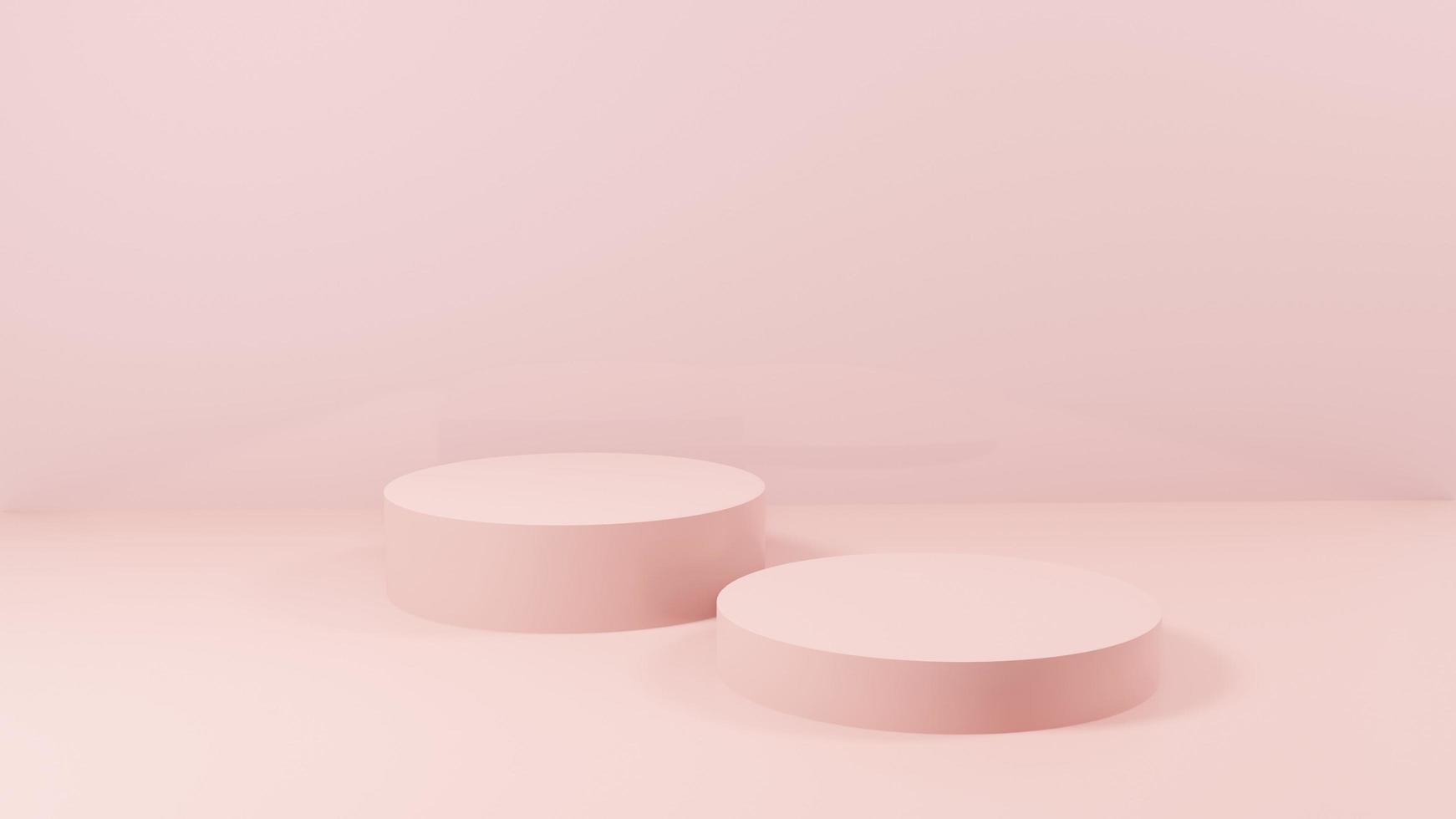 3d background products minimal podium scene with beige pedestal. display background vector 3d rendering with podium. stand to show cosmetic products 3d. Stage showcase on pedestal studio beige podium photo
