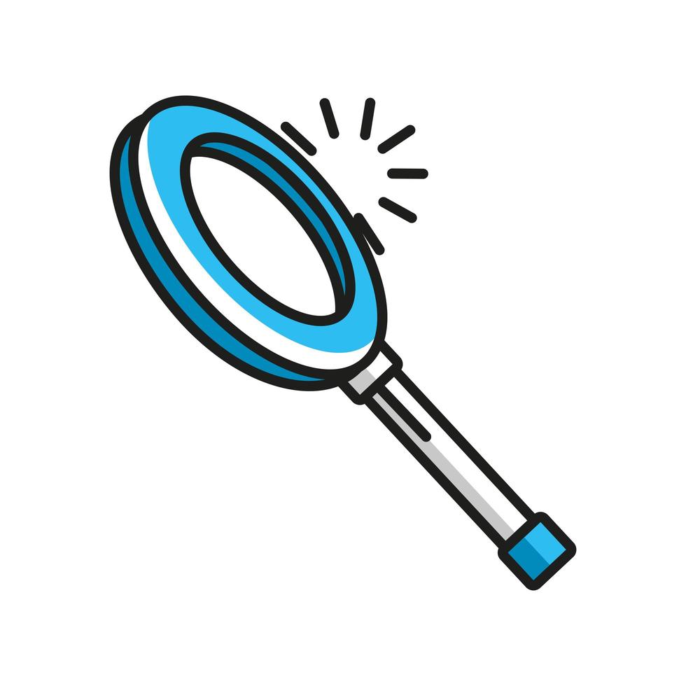 magnifying glass idea vector