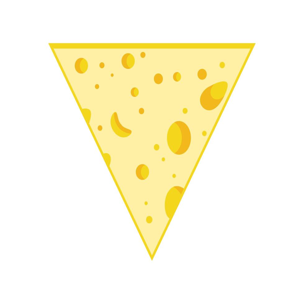 cheese slice triangle vector