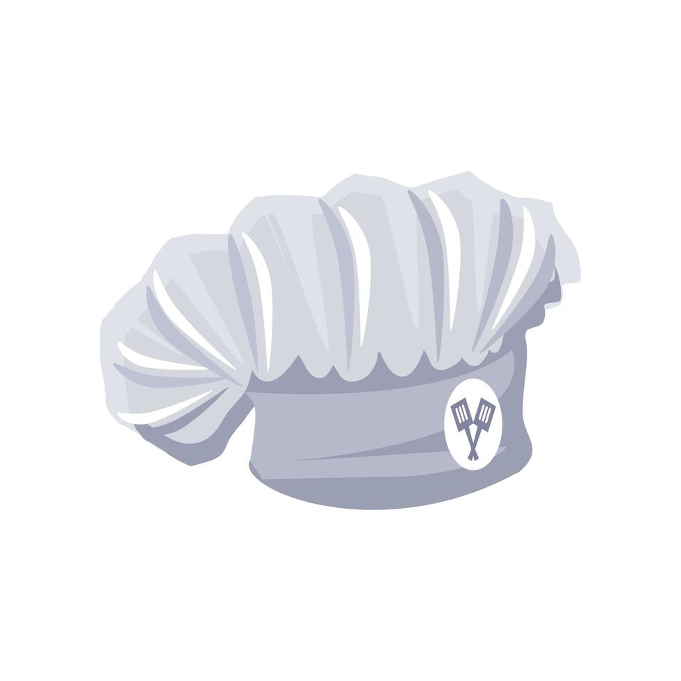 gorro de cocinero uniforme vector