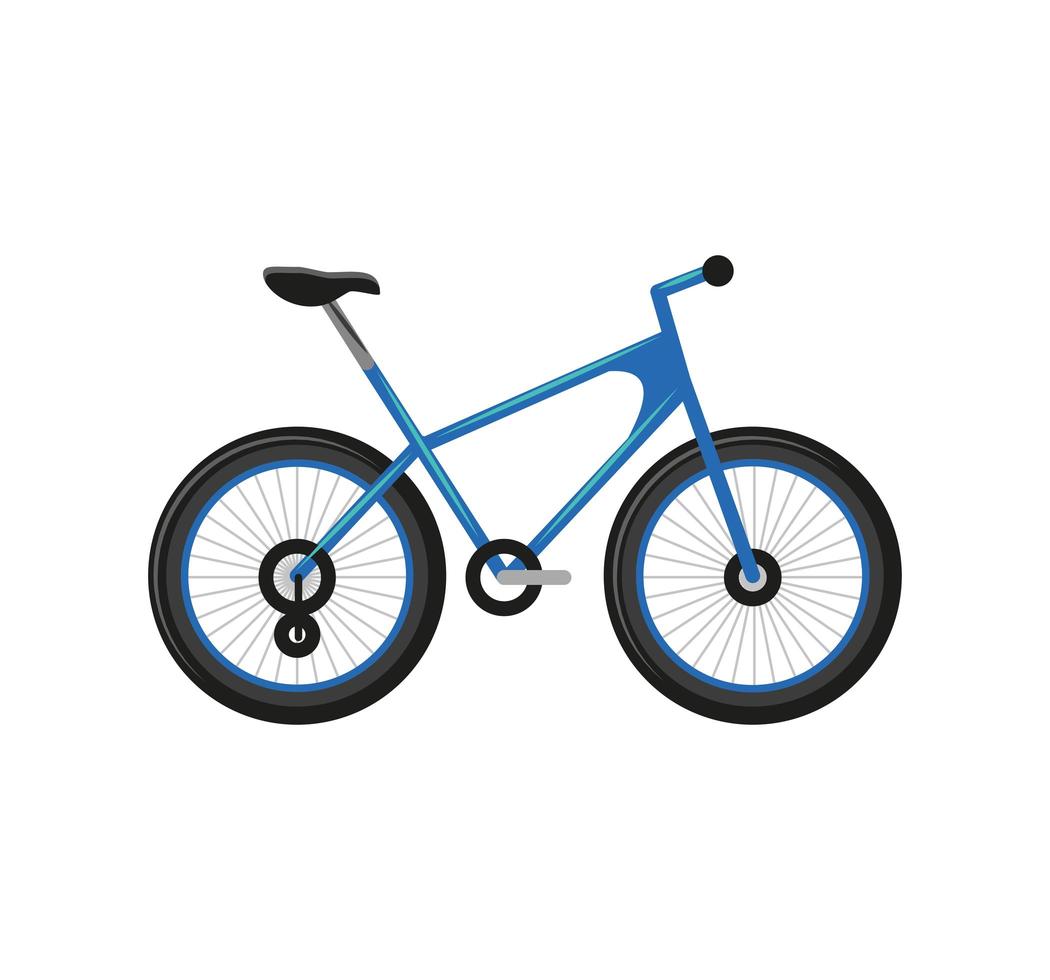 transporte en bicicleta azul vector