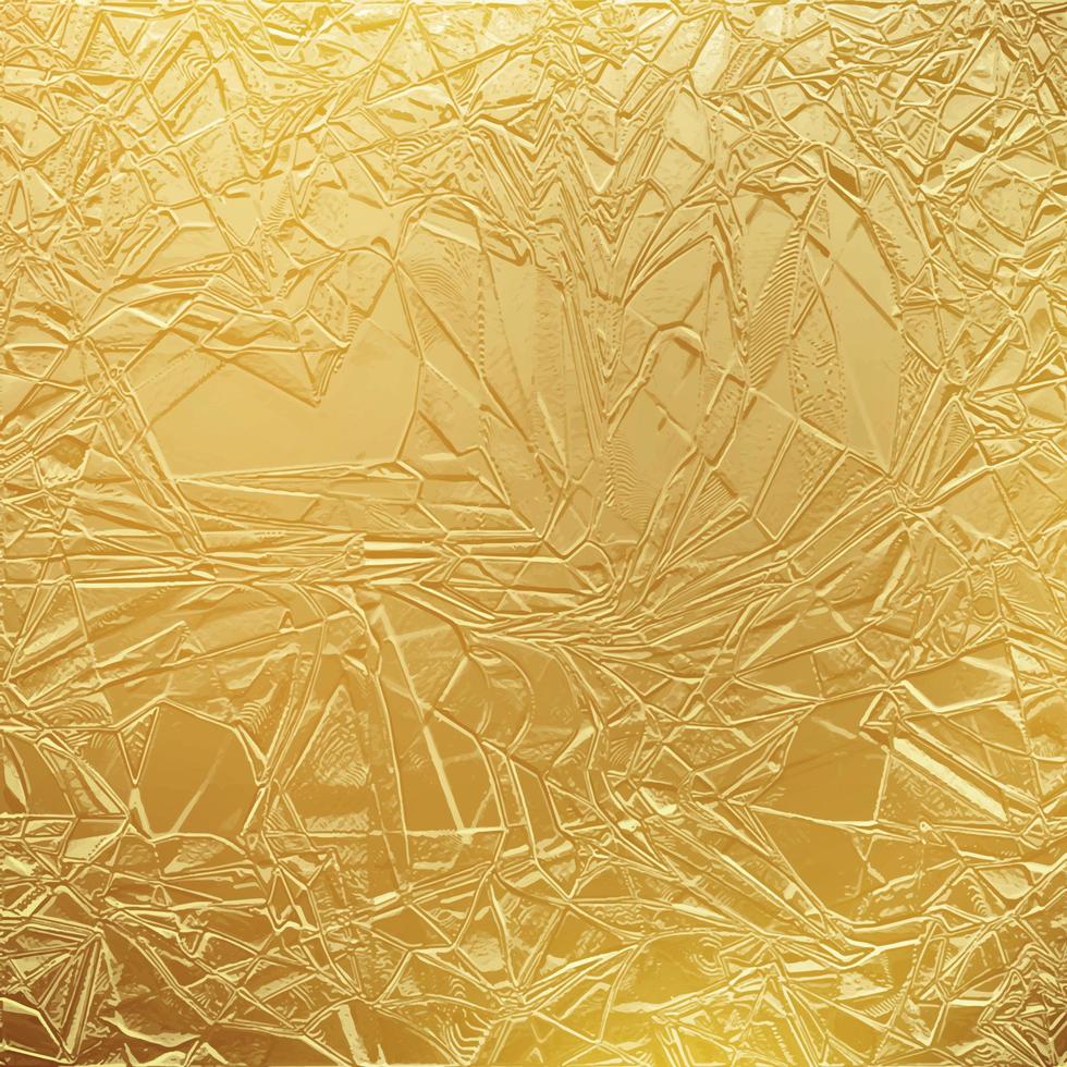 papel de textura de oro brillante o metal. hoja de oro vector