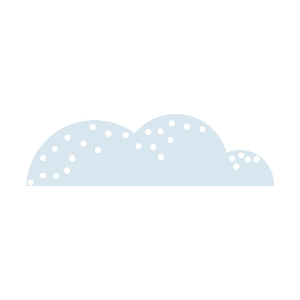 cloud sky with dots vector