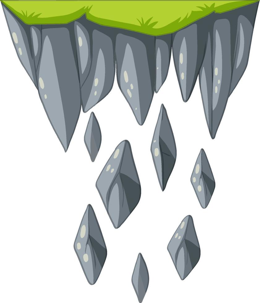 Stalactite stalagmite in cartoon style vector