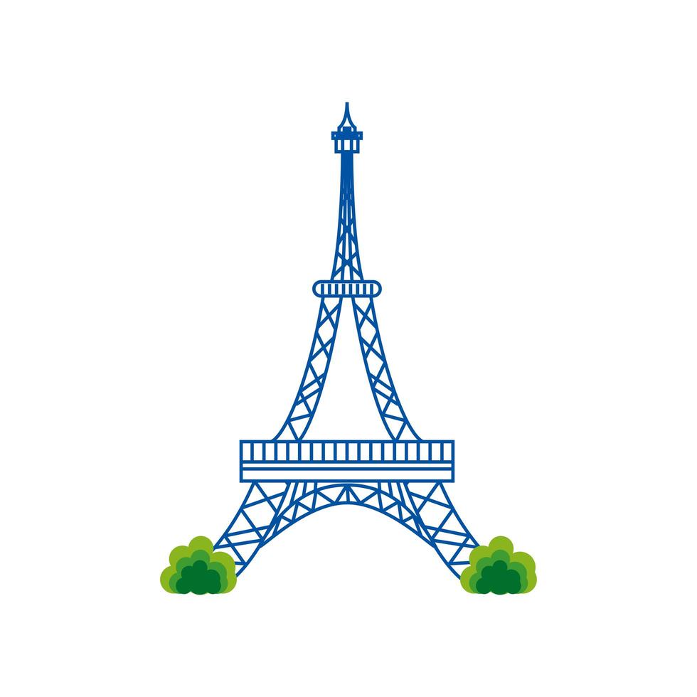 torre eiffel paris vector