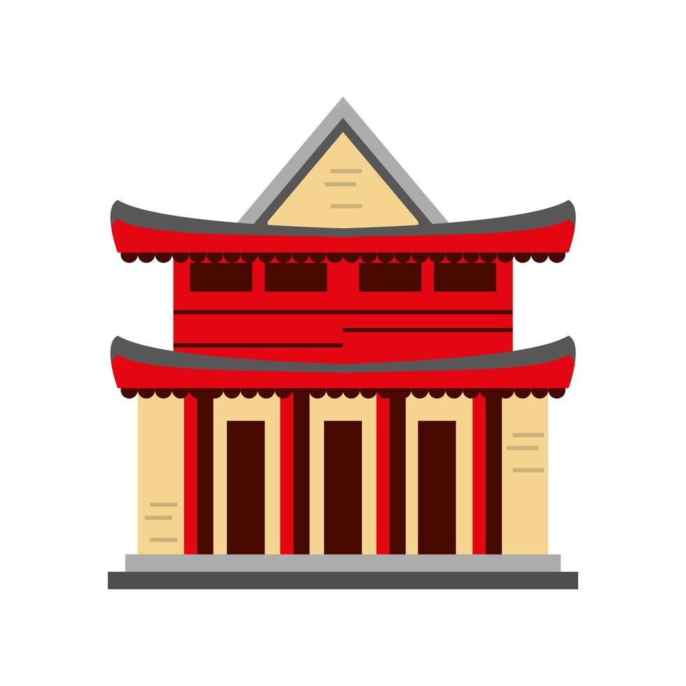 pagoda de arquitectura china vector